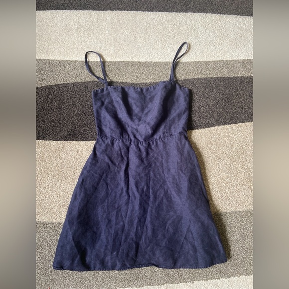 Reformation Dresses & Skirts - Reformation Blue Linen Blend Mini Tank Dress sz 2